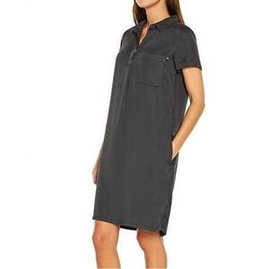 Gap Grey T-Shirt Dress Pockets Oversized Size L
